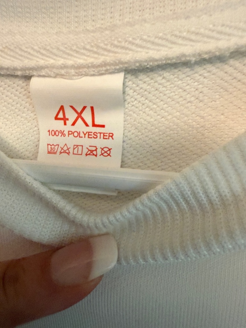 Unbranded White Crewneck Sweatshirt with Purple Flower - Picture 3 of 3
